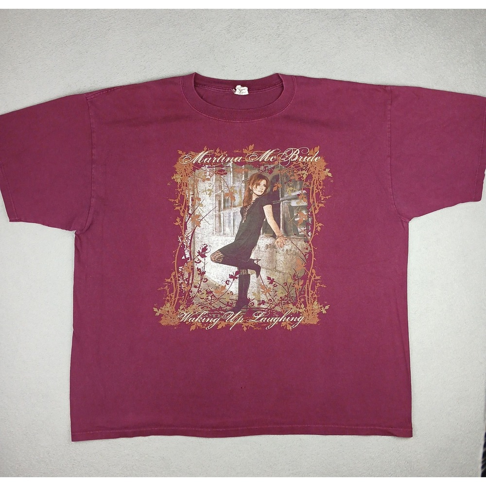 Martina McBride T-Shirt Mens 2XL Maroon 2007 Tour Graphic Country Music Anvil